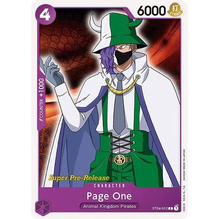 Page One (ST04-012) - Super Pre-Release Starter Deck 4: Animal Kingdom Pirates