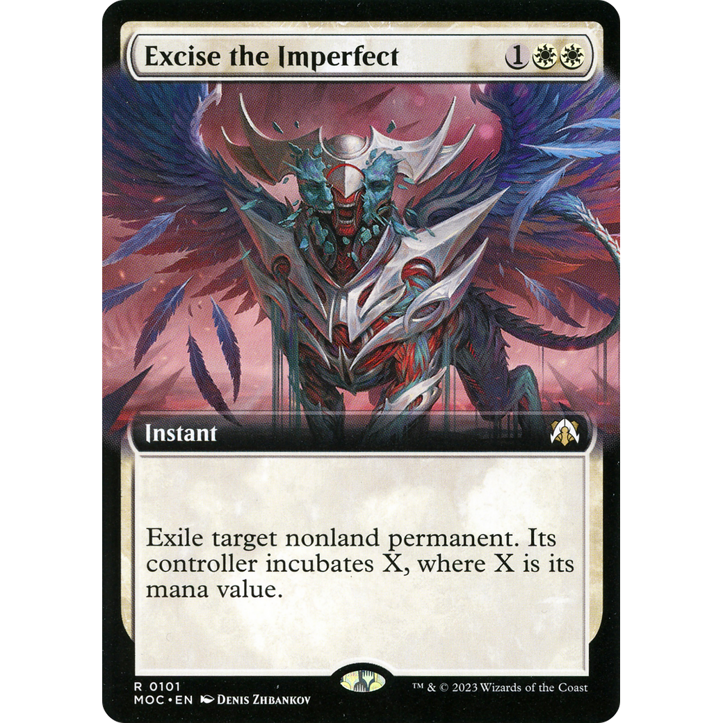 Excise the Imperfect (Extended Art) (MOC-101) - March of the Machine Commander: (Extended Art) Foil