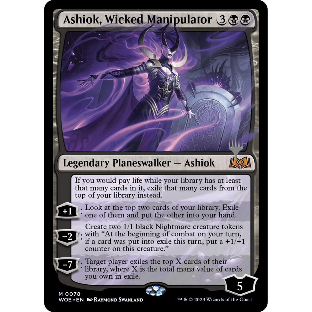 Ashiok, Wicked Manipulator (PPWOE-78P) - Wilds of Eldraine Promos