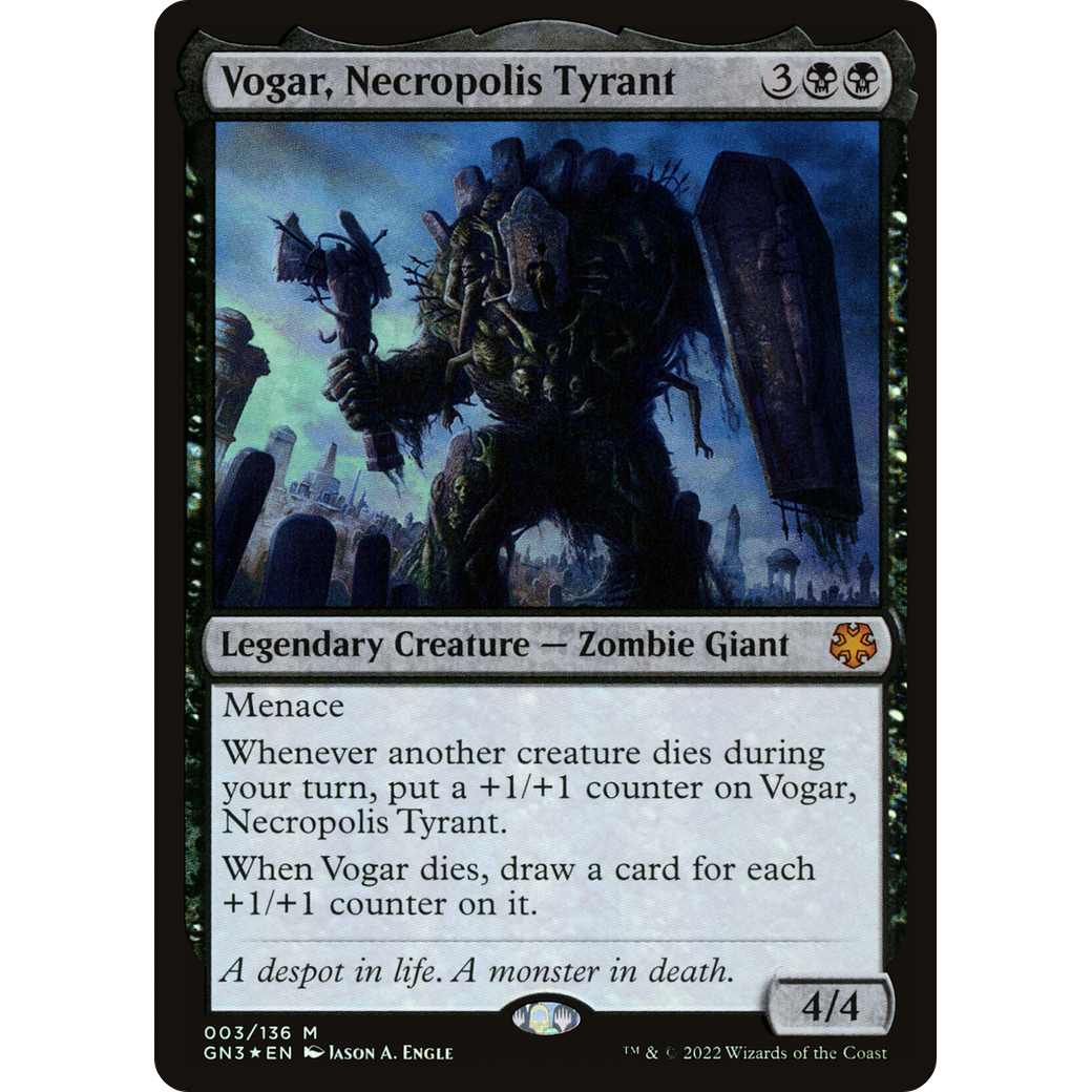 Vogar, Necropolis Tyrant (GN3-003) - Game Night: Free-for-All Foil