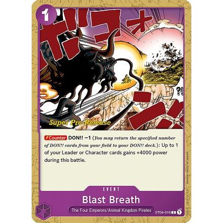 Blast Breath (ST04-016) - Super Pre-Release Starter Deck 4: Animal Kingdom Pirates
