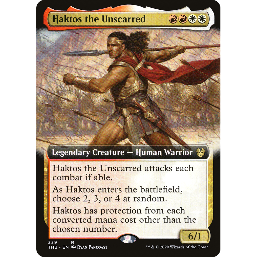 Haktos the Unscarred (Extended Art) (THB-339) - Theros Beyond Death: (Extended Art)