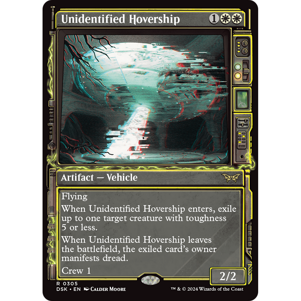 Unidentified Hovership (DSK-305) - Duskmourn: House of Horror: (Showcase)