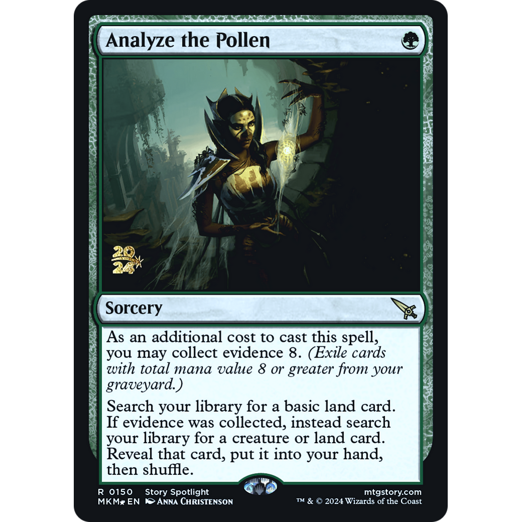 Analyze the Pollen (PRE-150S) - Murders at Karlov Manor Promos Foil