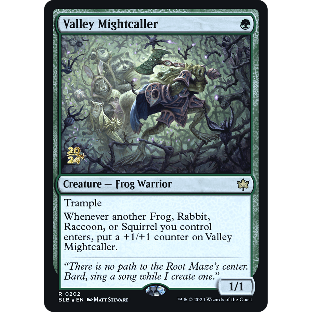 Valley Mightcaller (PRE-202S) - Bloomburrow Promos Foil
