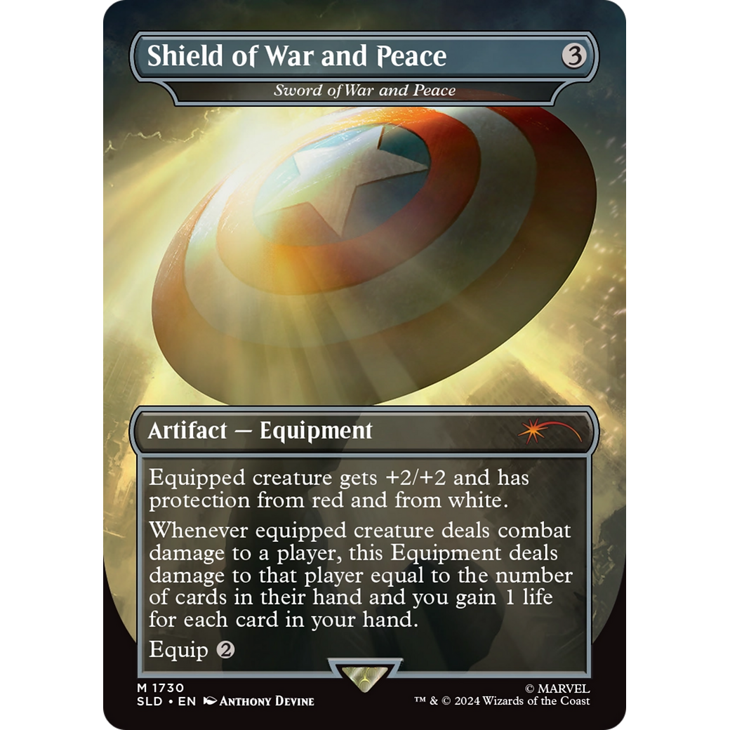 Shield of War and Peace - Sword of War and Peace (SLD-1730) - Secret Lair Drop / Shield of War and Peace (Borderless)