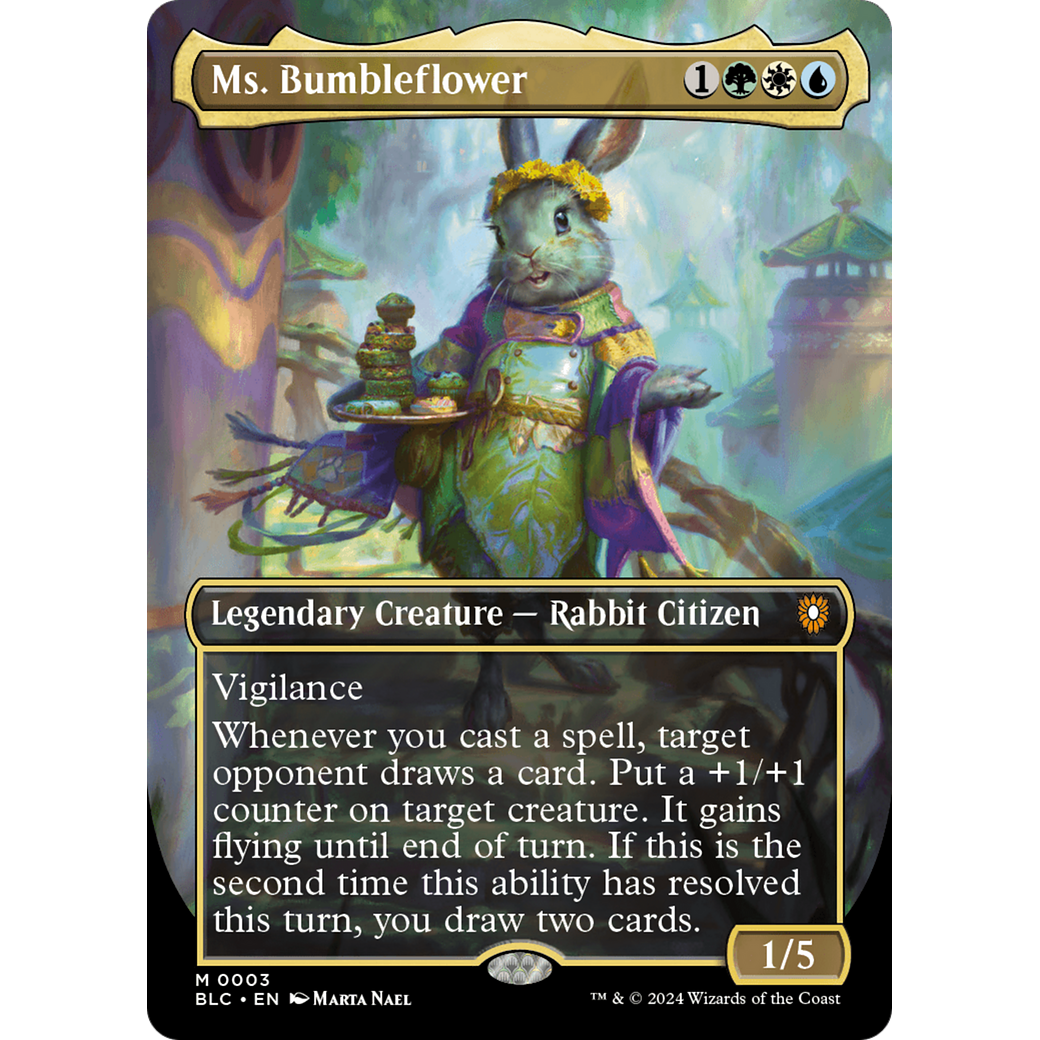 Ms. Bumbleflower (BLC-003) - Bloomburrow Commander (Borderless)