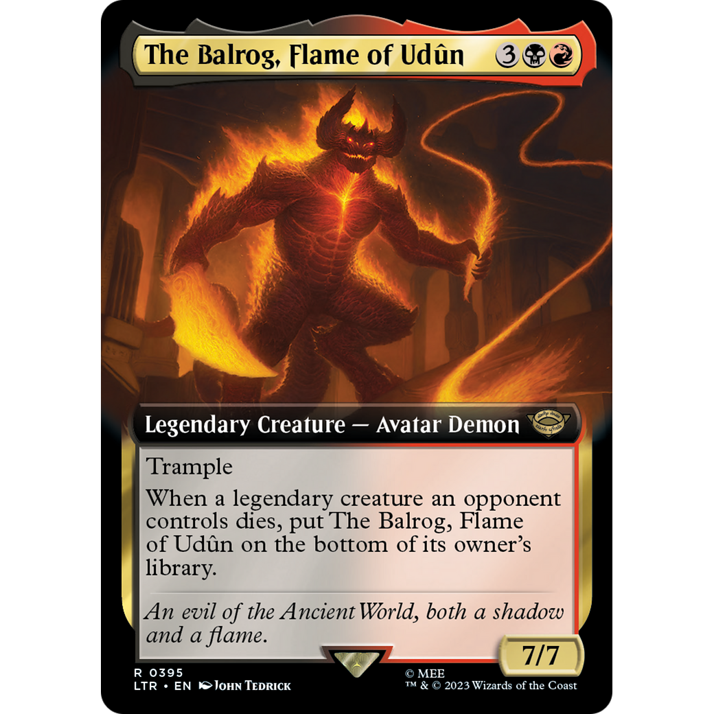 The Balrog, Flame of Udûn (LTR-395) - The Lord of the Rings: Tales of Middle-earth: (Extended Art)