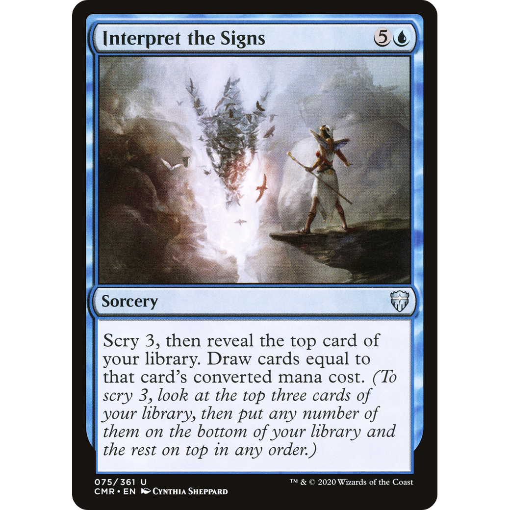 Interpret the Signs (CMR-075) - Commander Legends