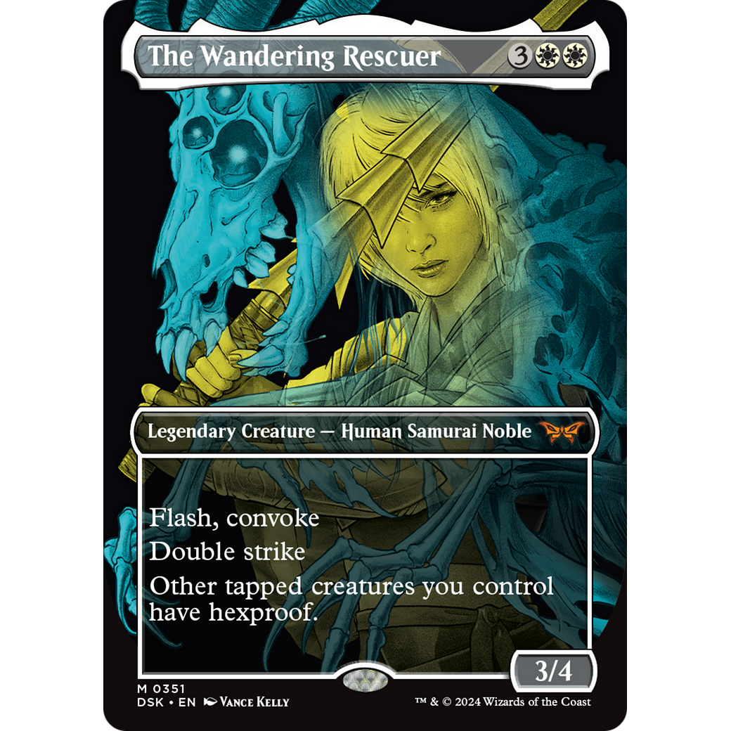 The Wandering Rescuer (DSK-351) - Duskmourn: House of Horror (Borderless) Foil