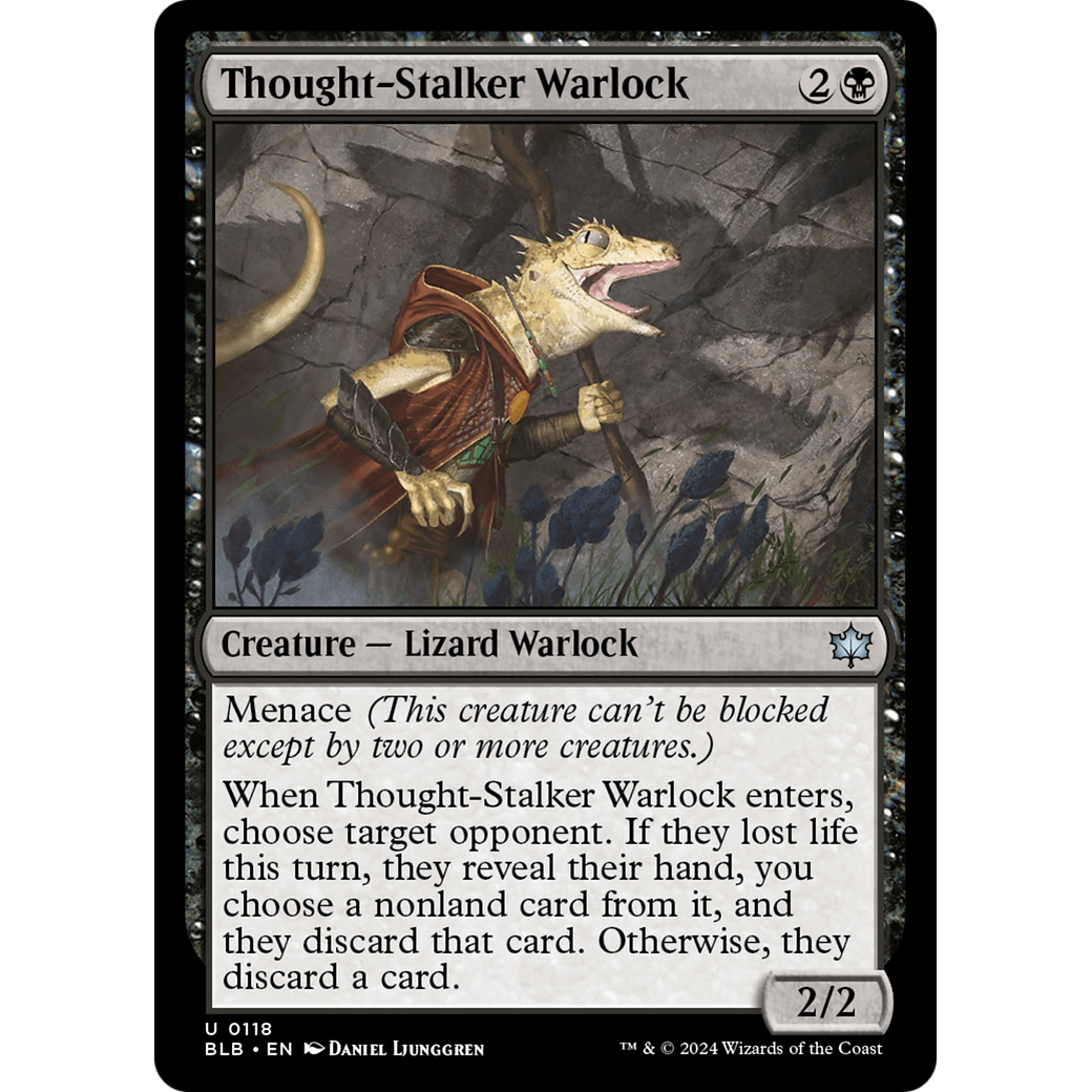 Thought-Stalker Warlock (BLB-118) - Bloomburrow Foil