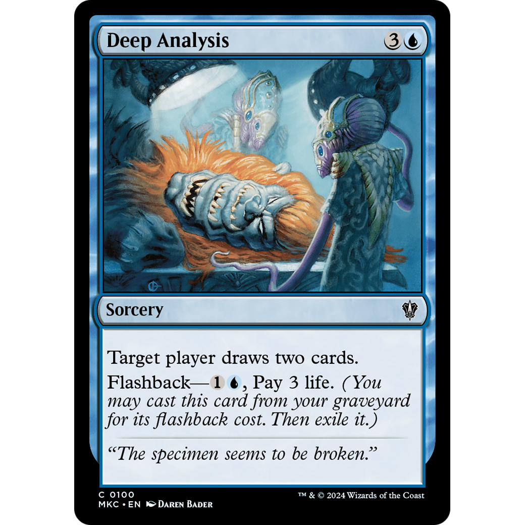 Deep Analysis (MKC-100) - Murders at Karlov Manor Commander