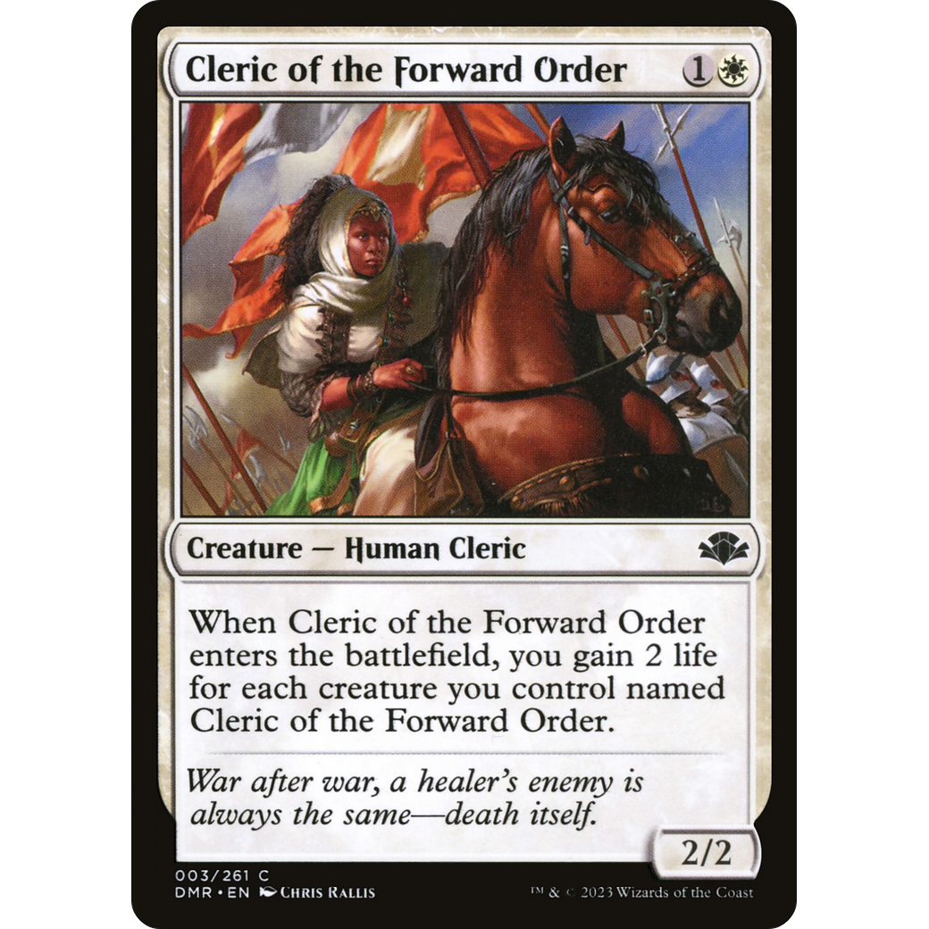 Cleric of the Forward Order (DMR-003) - Dominaria Remastered
