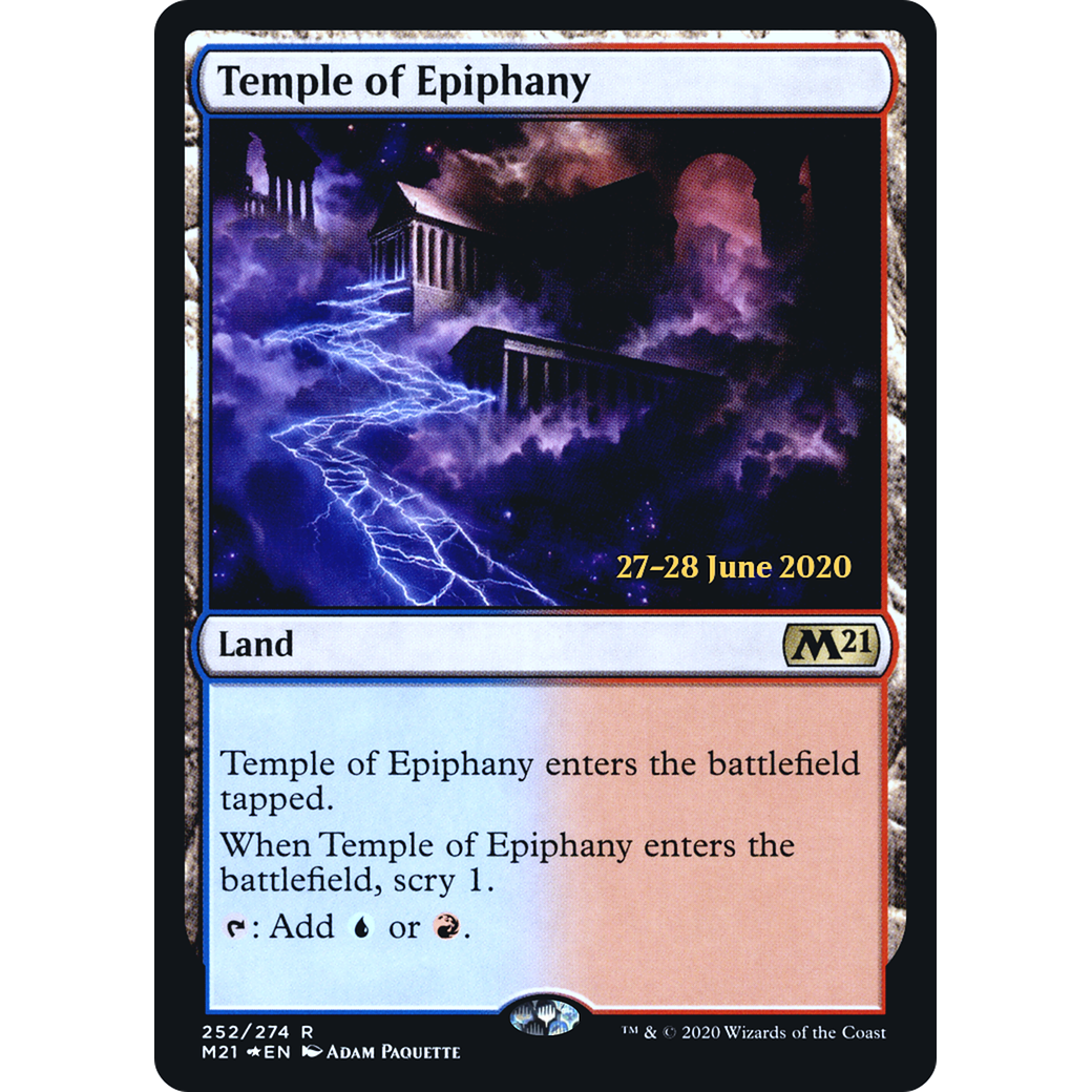 Temple of Epiphany (M21) (PRE-252) - Core Set 2021 Promos Foil