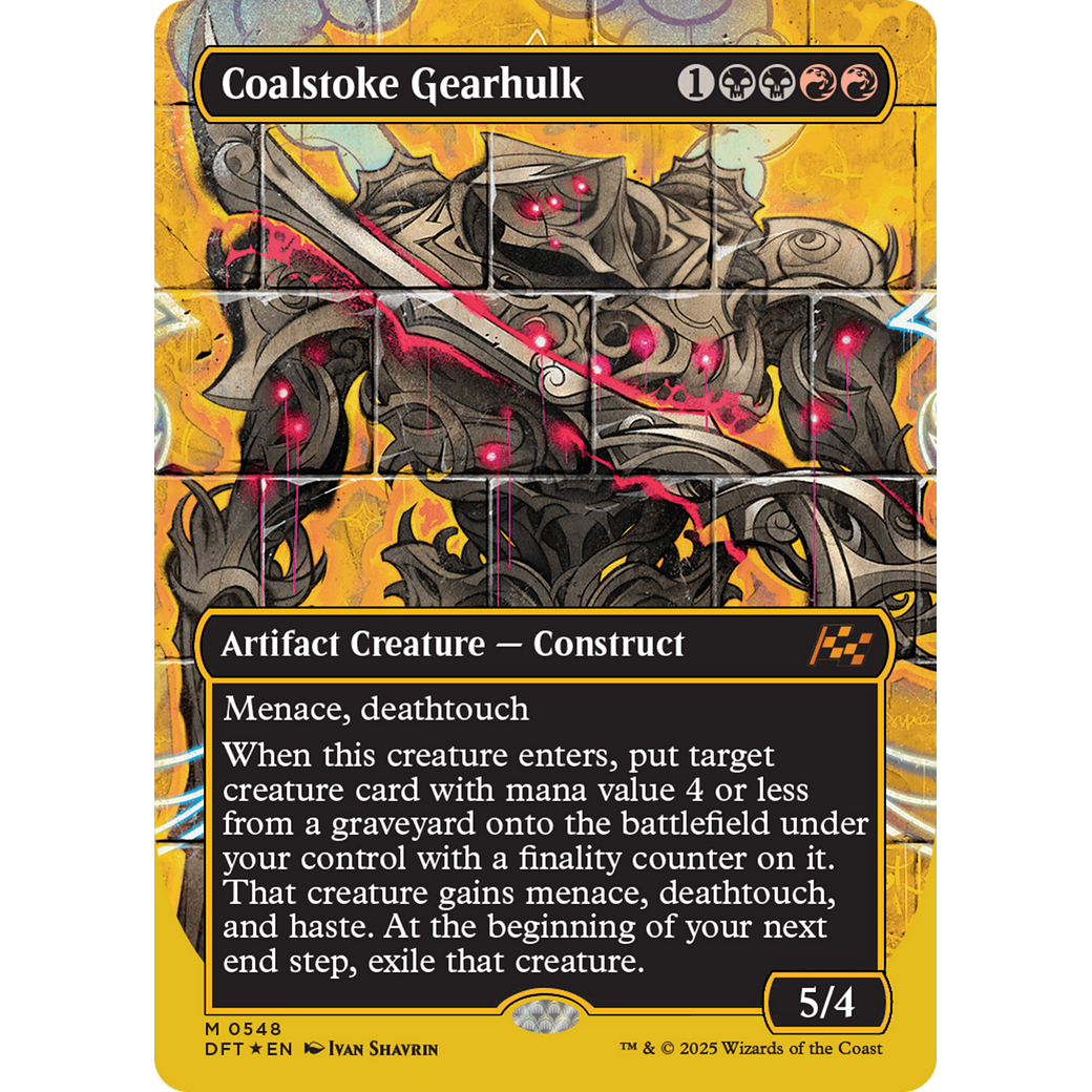 Coalstoke Gearhulk (DFT-548) - Aetherdrift (Borderless) Foil