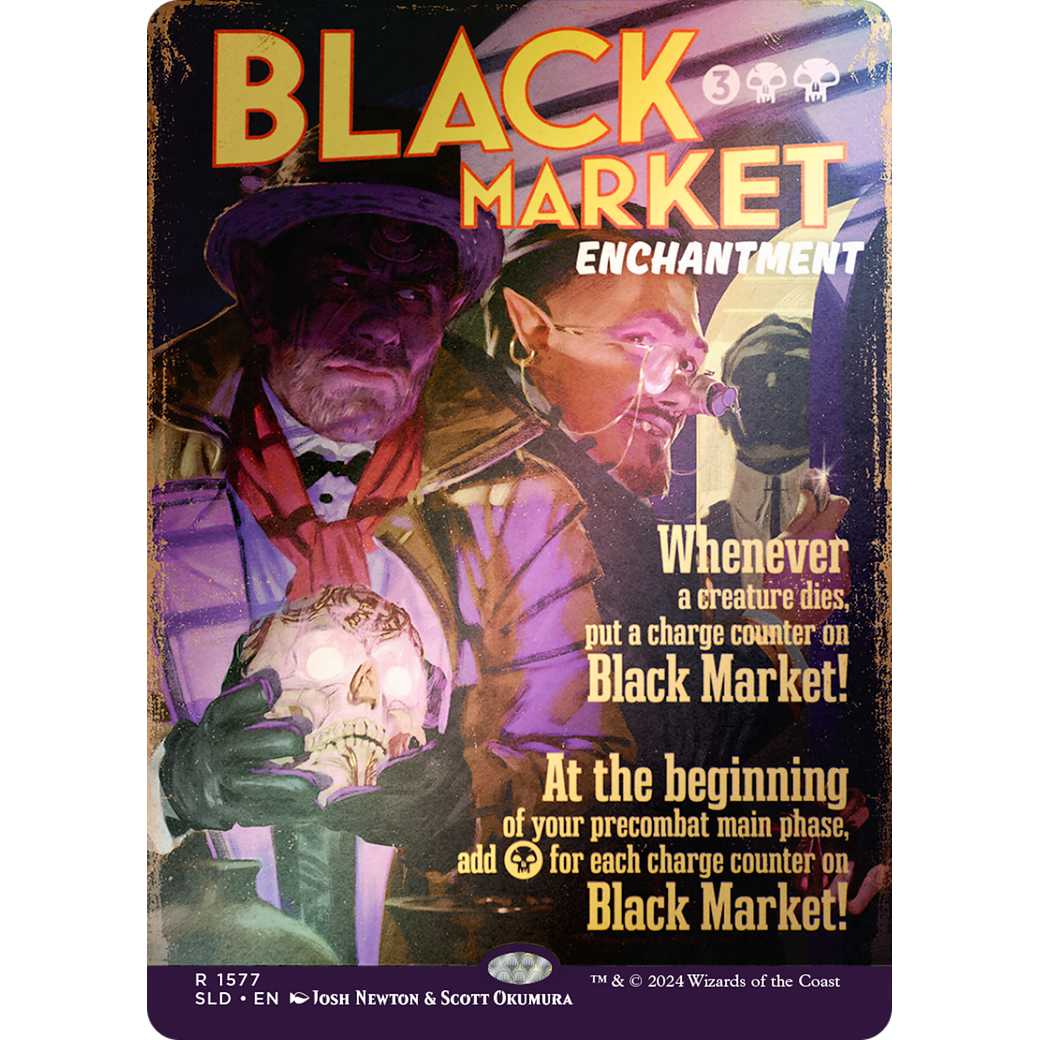 Black Market (1577) (Rainbow Foil) (SLD-1577) - Secret Lair Drop (Borderless) Foil