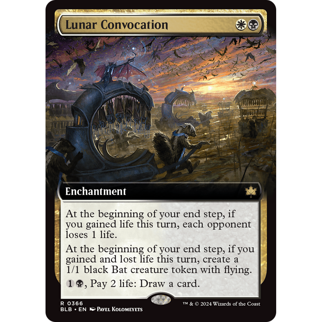 Lunar Convocation (BLB-366) - Bloomburrow: (Extended Art) Foil