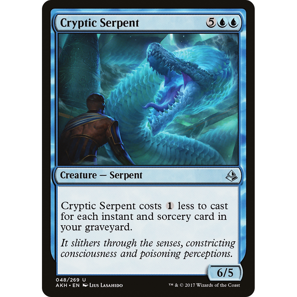 Cryptic Serpent (AKH-048) - Amonkhet Foil