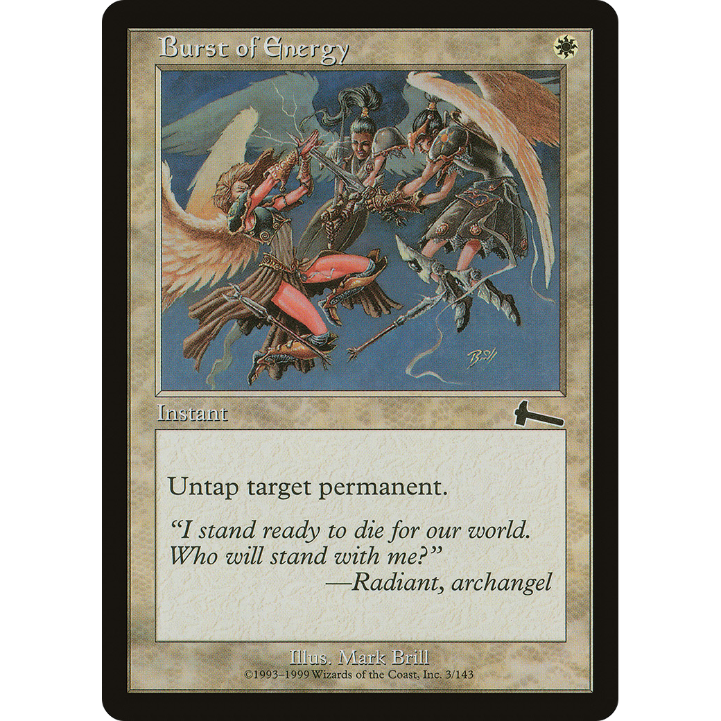 Burst of Energy (ULG-003) - Urza's Legacy Foil
