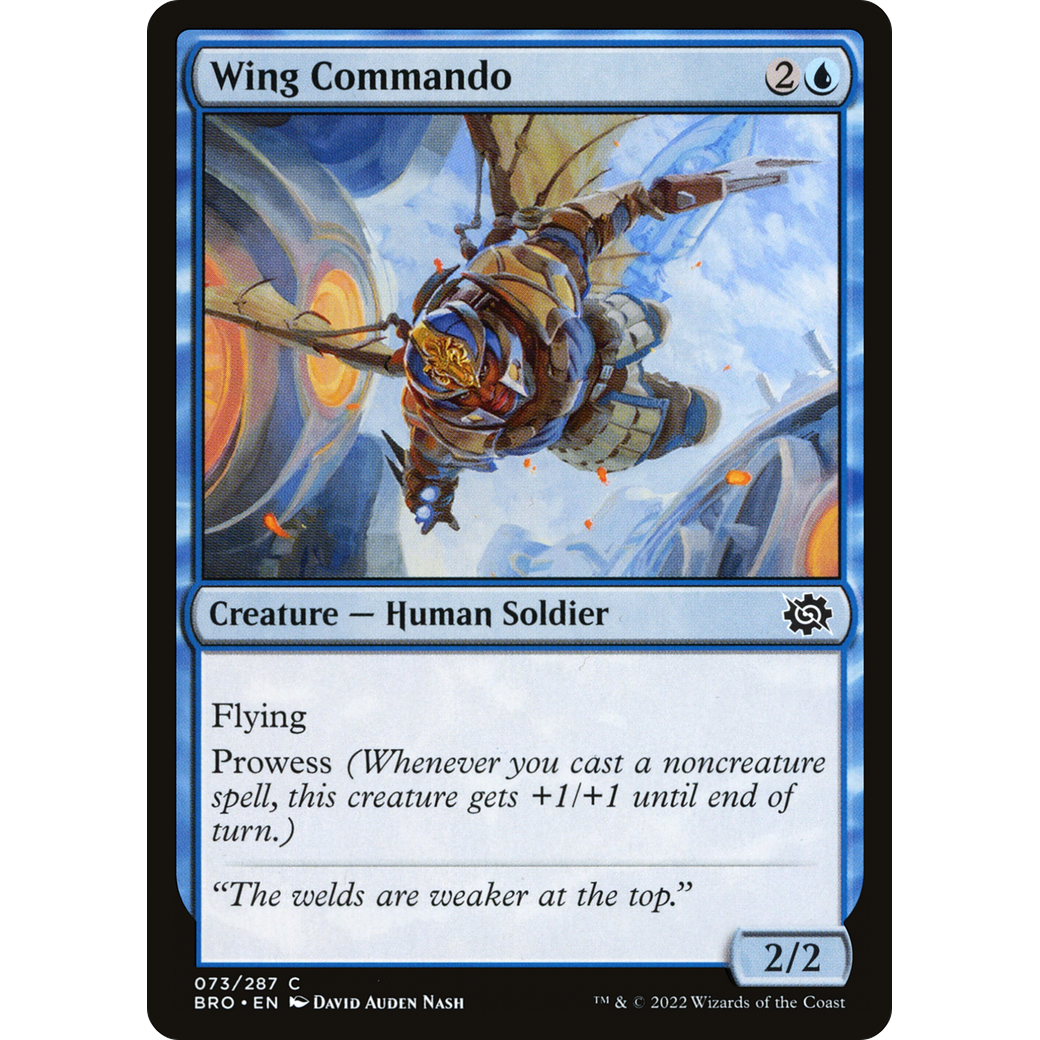 Wing Commando (BRO-073) - The Brothers' War Foil