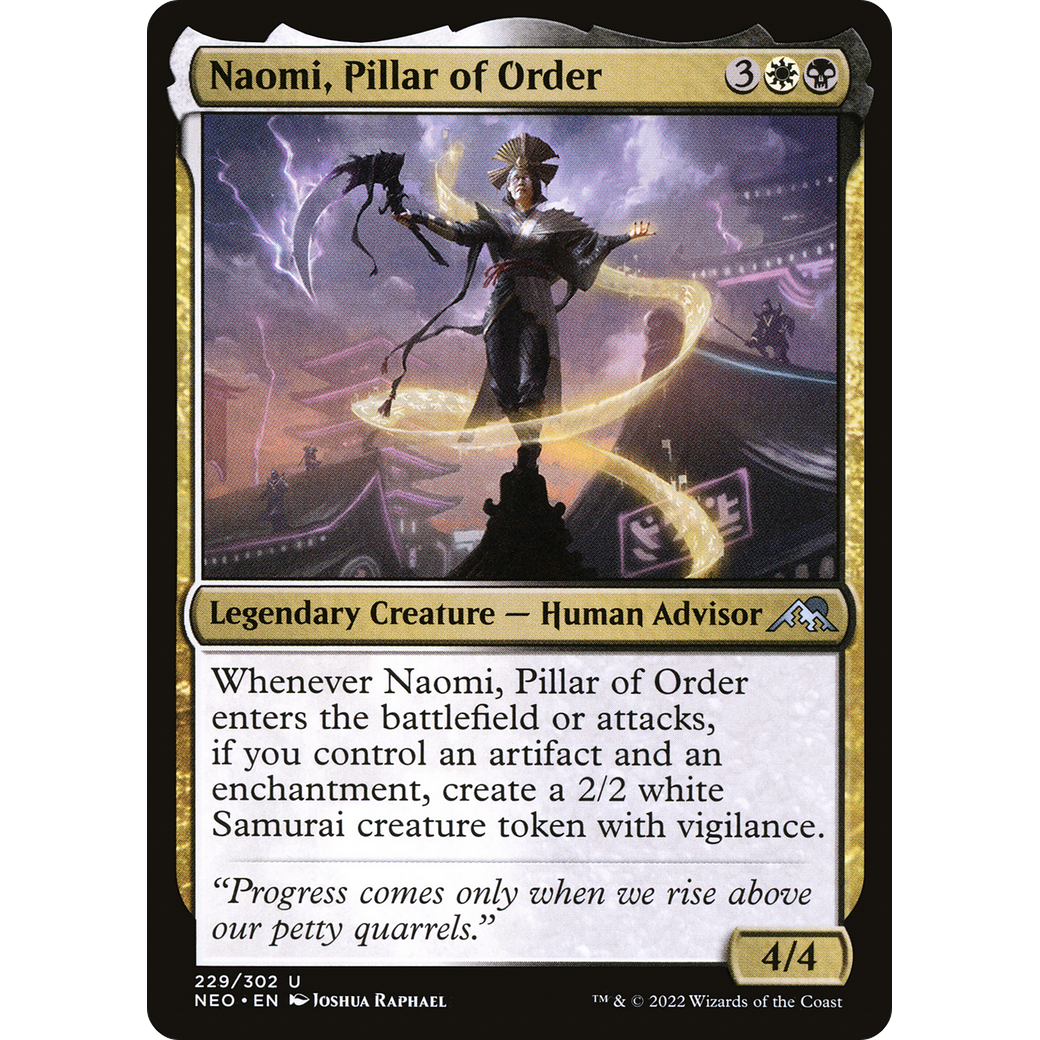 Naomi, Pillar of Order (NEO-229) - Kamigawa: Neon Dynasty Foil