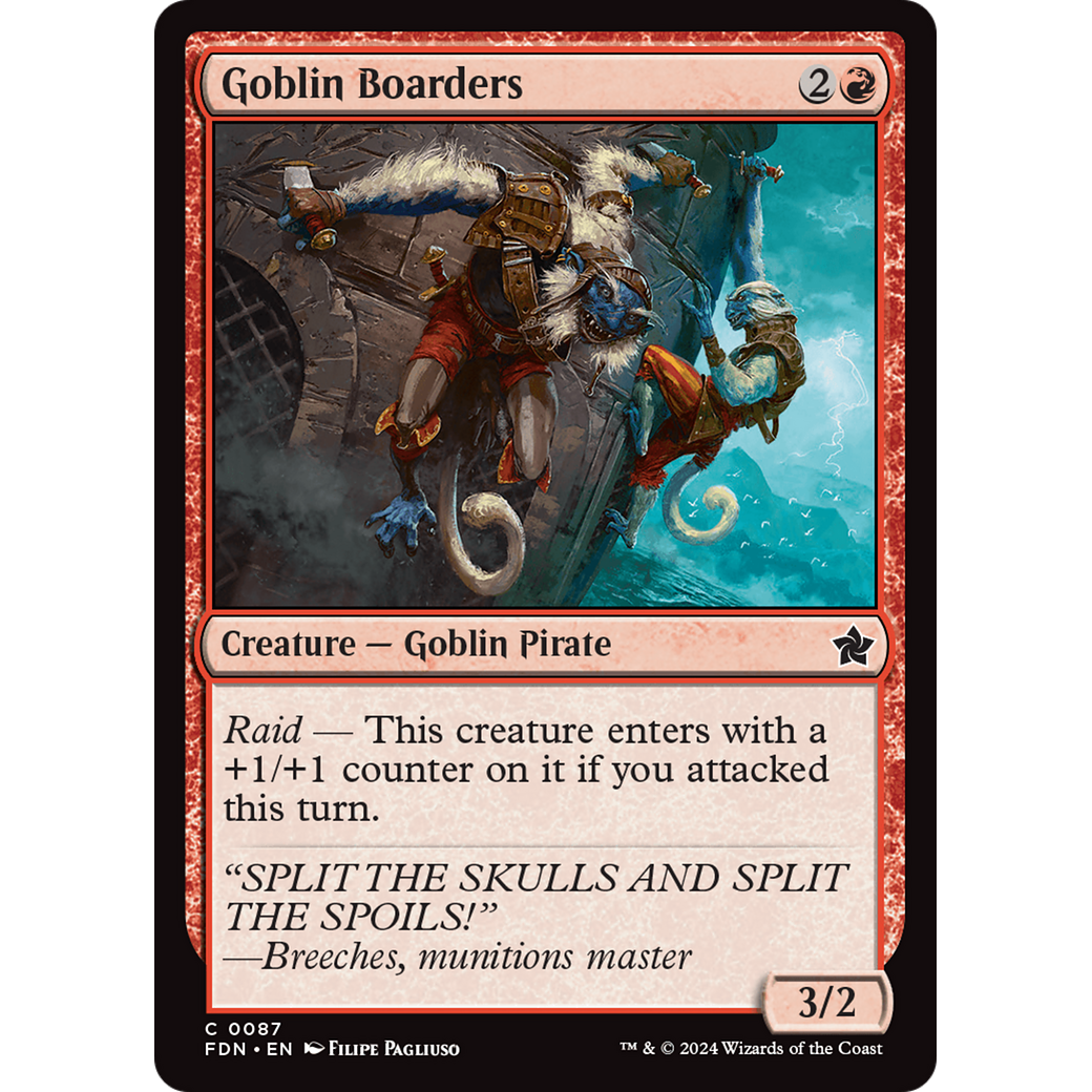 Goblin Boarders (FDN-087) - Foundations Foil