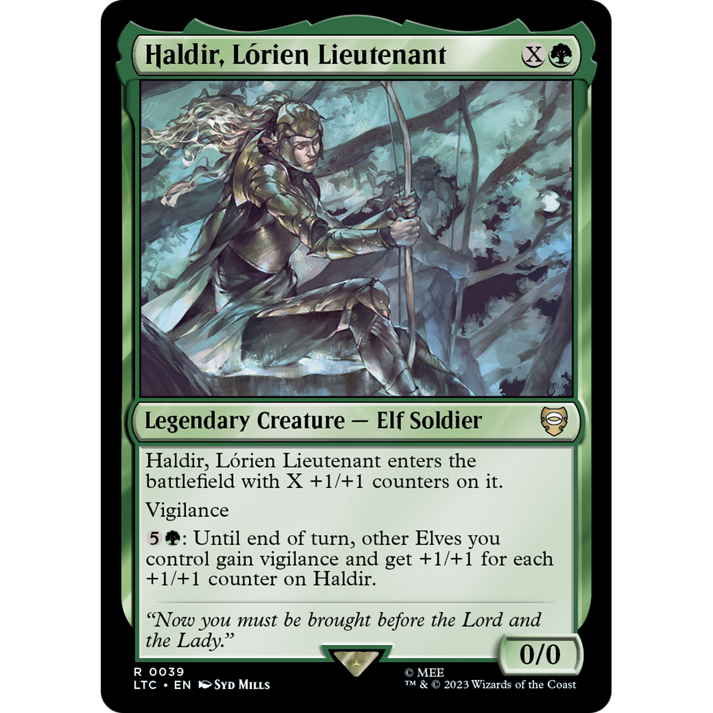 Haldir, Lórien Lieutenant (LTC-039) - Tales of Middle-earth Commander
