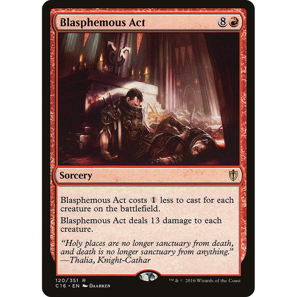 Blasphemous Act (C16-120) - Commander 2016