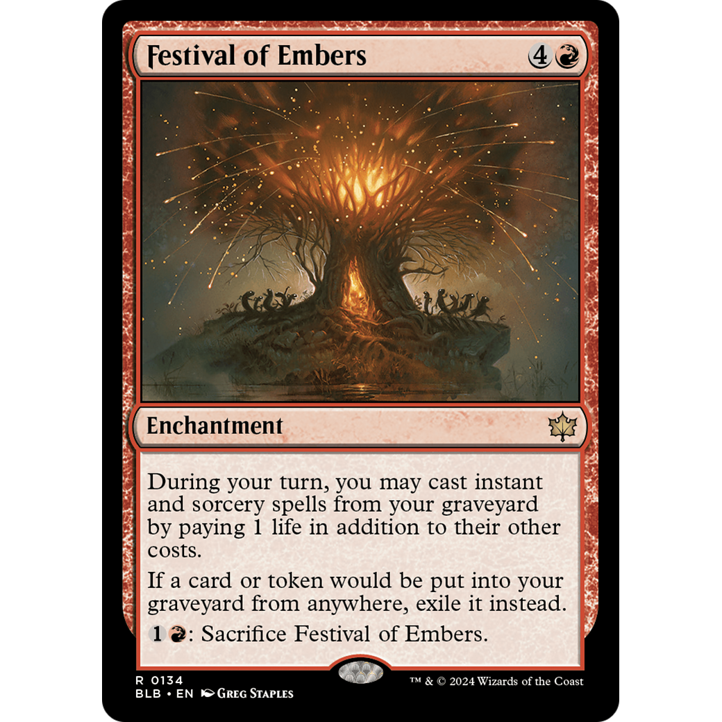 Festival of Embers (BLB-134) - Bloomburrow Foil