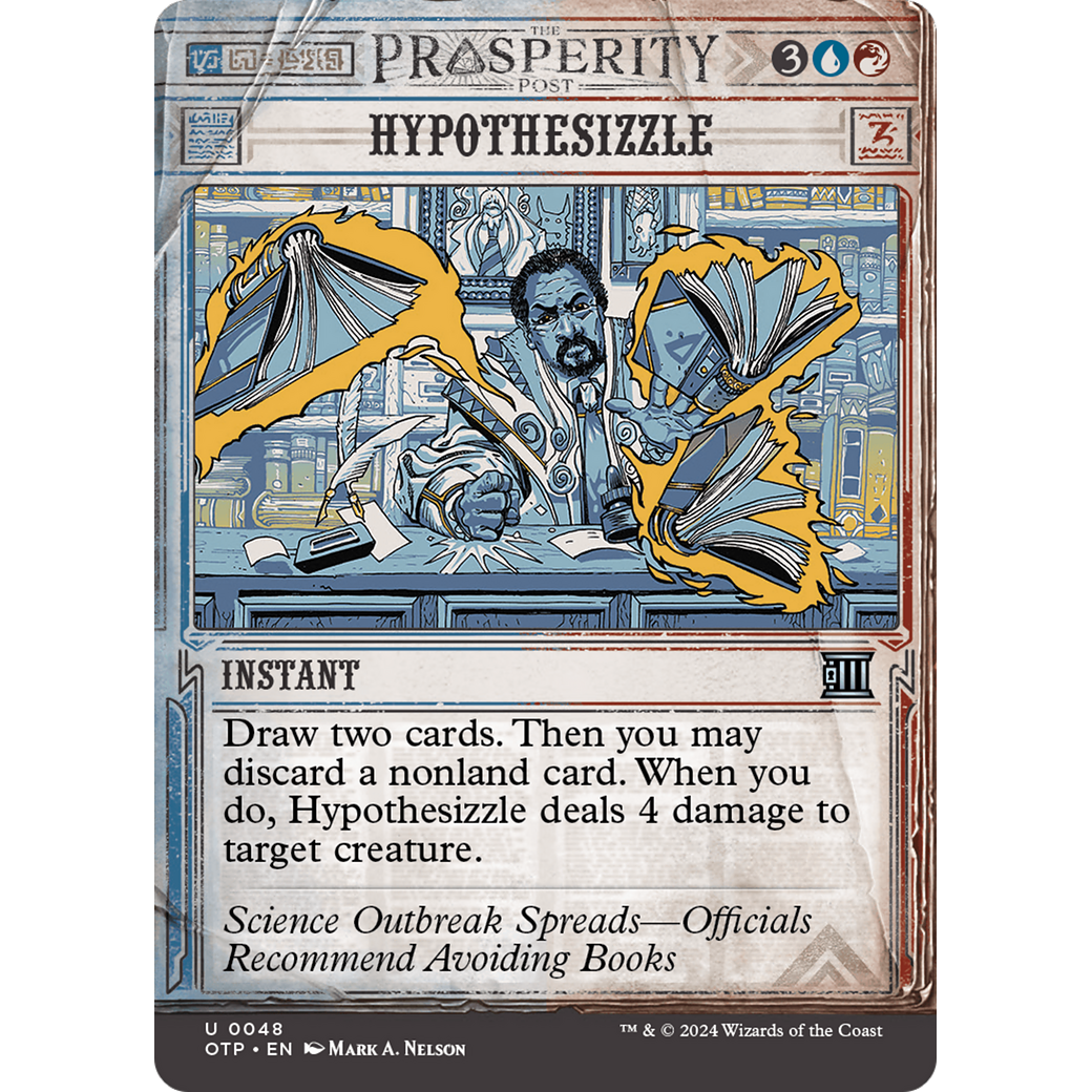 Hypothesizzle (OTP-048) - Breaking News: (Showcase) (Borderless) Foil