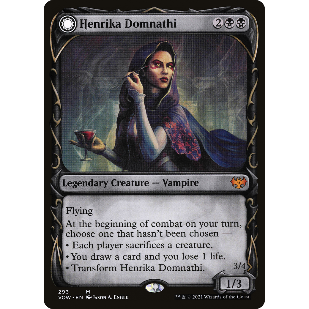 Henrika Domnathi (Showcase) (VOW-293) - Innistrad: Crimson Vow: (Showcase, Double Faced Transform)