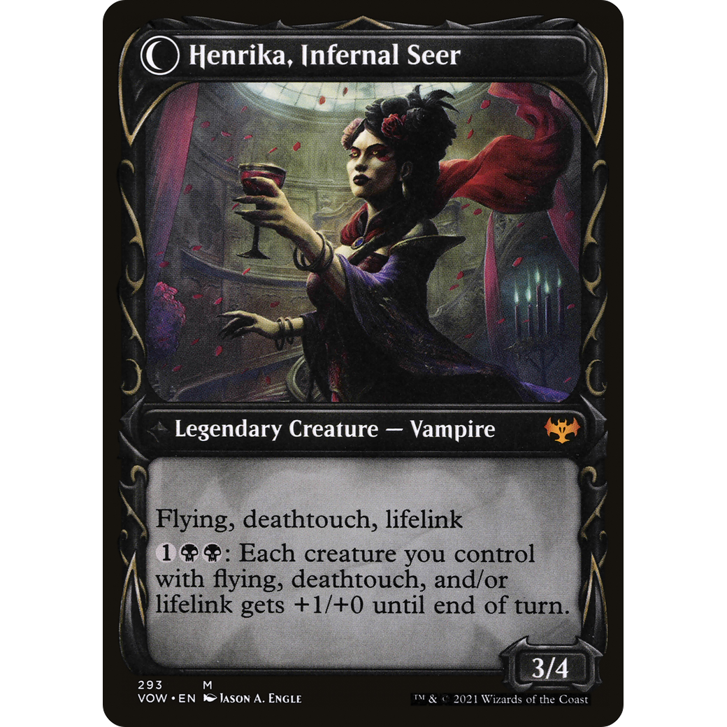 Henrika Domnathi (Showcase) (VOW-293) - Innistrad: Crimson Vow: (Showcase, Double Faced Transform)