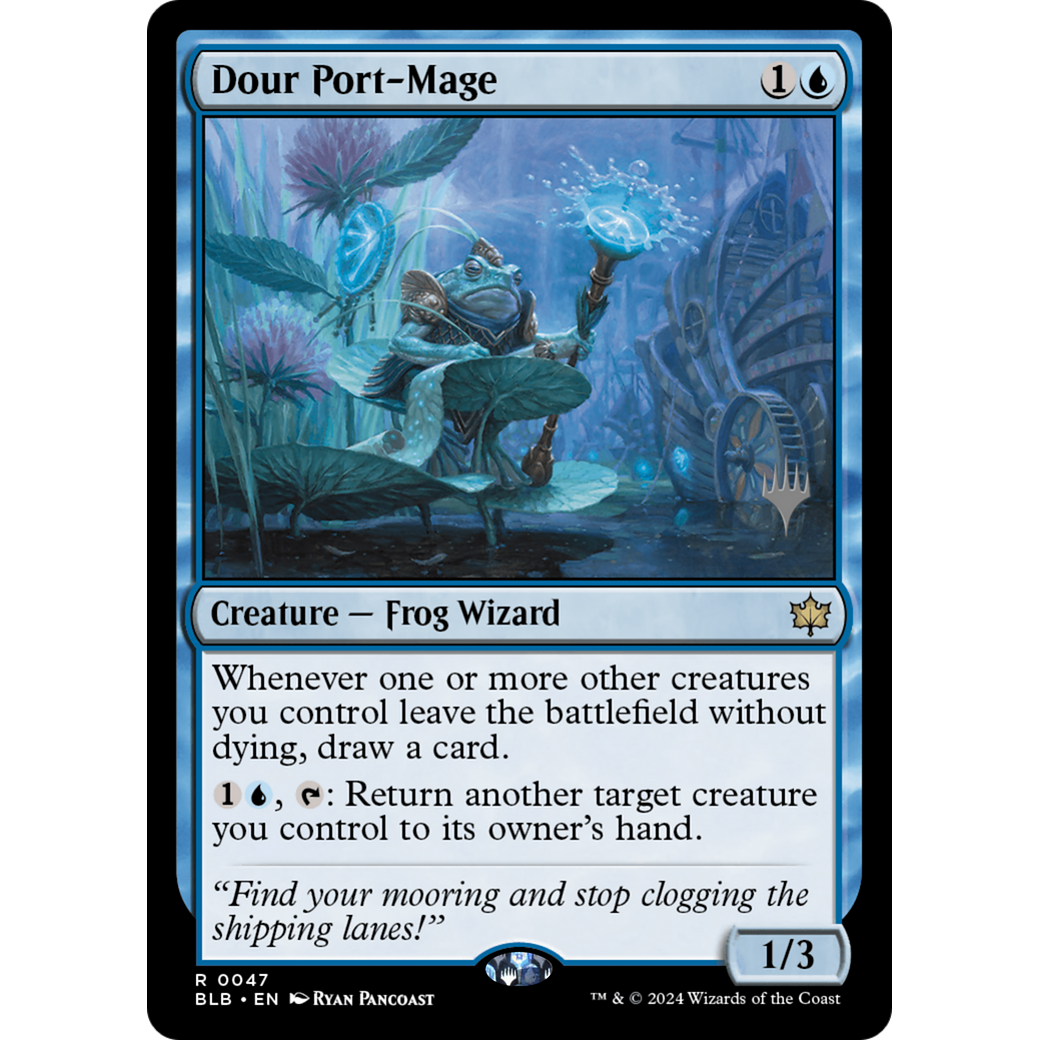 Dour Port-Mage (PPBLB-47P) - Bloomburrow Promos