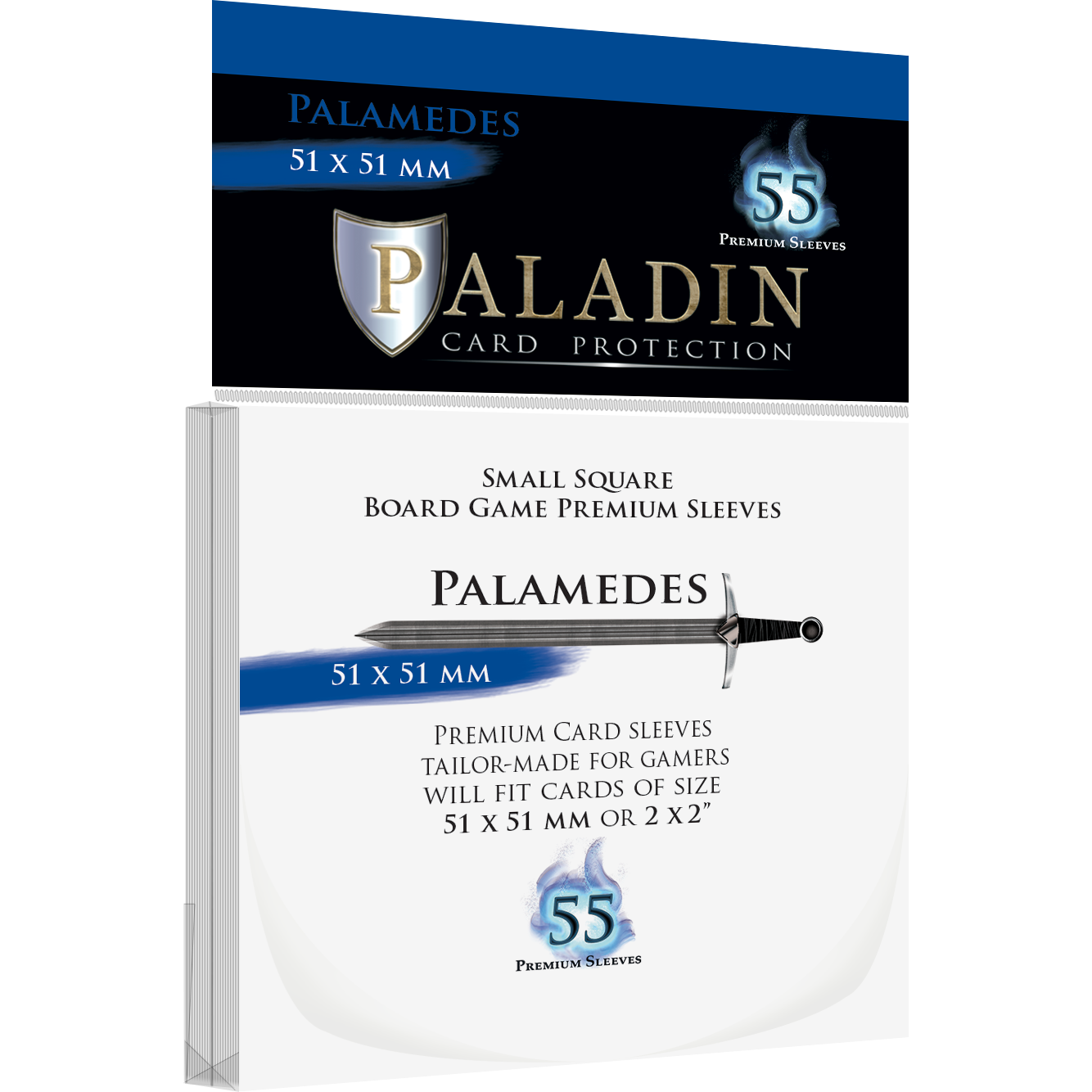 Paladin Card Protectors - Clear Gloss Square Sizes: Thanatos – 100x100mm