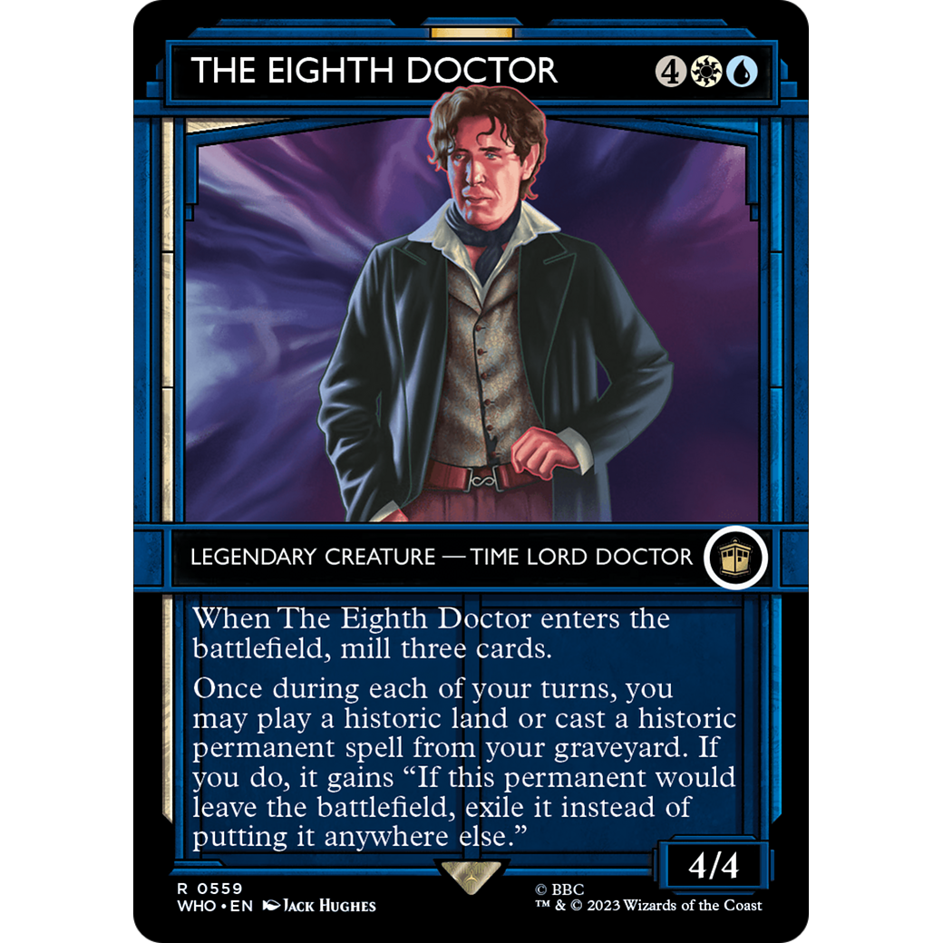 The Eighth Doctor (Showcase) (WHO-559) - Doctor Who: (Showcase) (Borderless) Foil