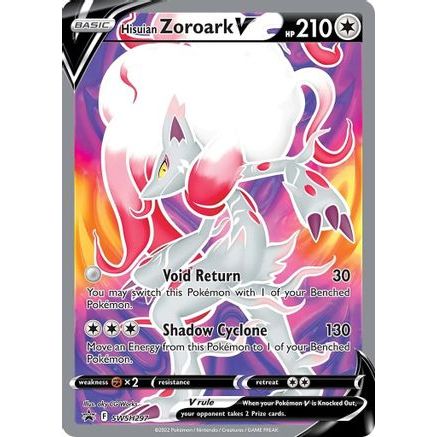 Hisuian Zoroark V - SWSH297 SWSH297/307 - SWSH Sword & Shield Promo Cards Holofoil