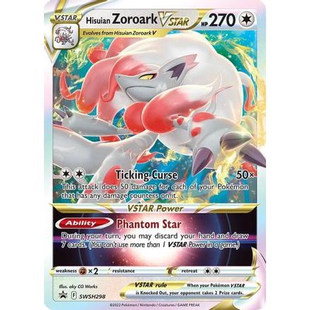 Hisuian Zoroark VSTAR - SWSH298 SWSH298/307 - SWSH Sword & Shield Promo Cards Holofoil