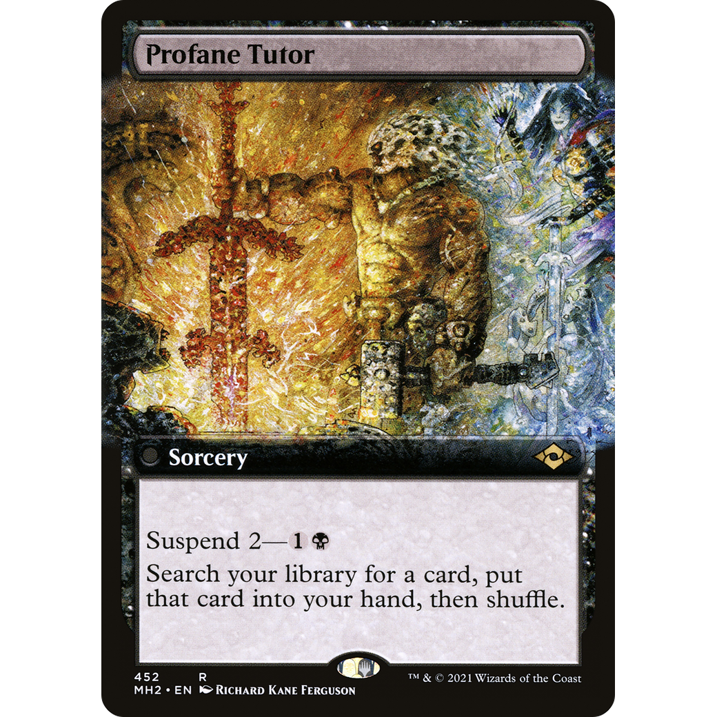 Profane Tutor (Extended Art) (MH2-452) - Modern Horizons 2: (Extended Art)