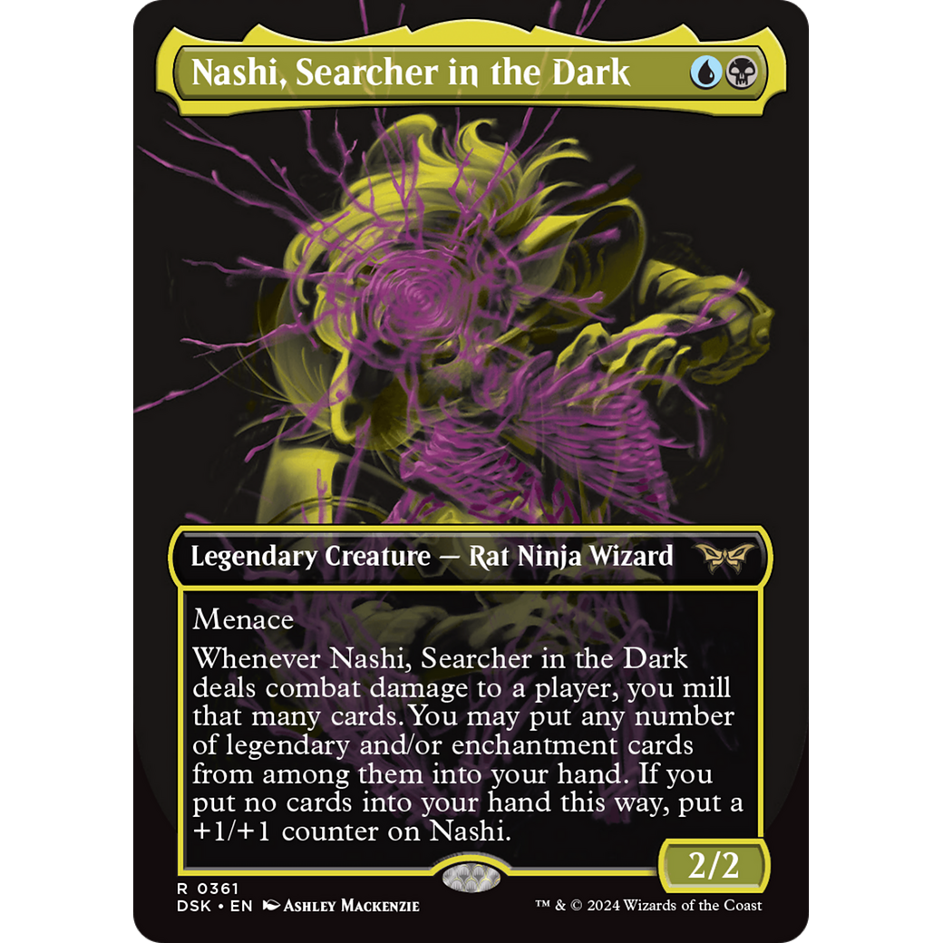 Nashi, Searcher in the Dark (DSK-361) - Duskmourn: House of Horror (Borderless)