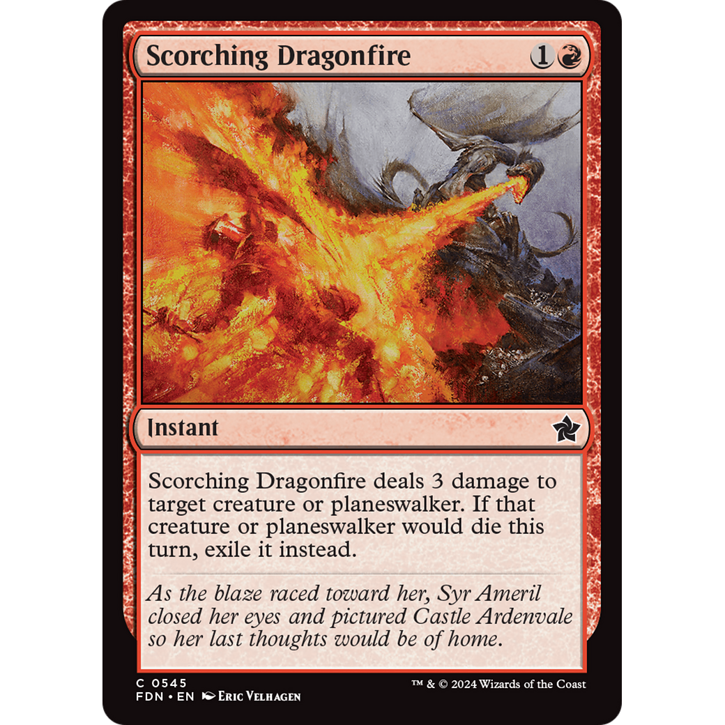 Scorching Dragonfire (FDN-545) - Foundations