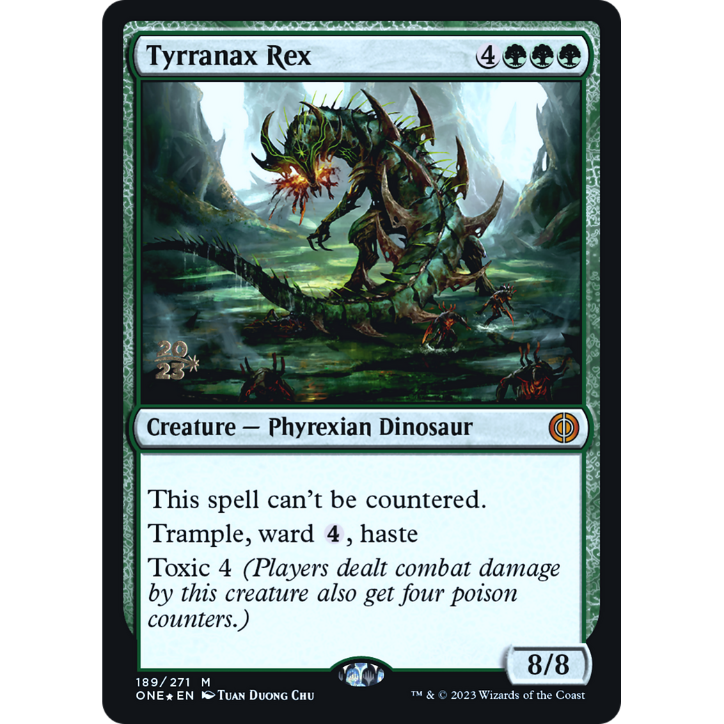 Tyrranax Rex (PRE-189S) - Phyrexia: All Will Be One Promos Foil