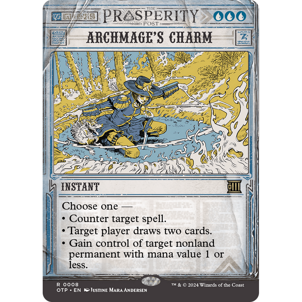 Archmage's Charm (OTP-008) - Breaking News: (Showcase) (Borderless) Foil