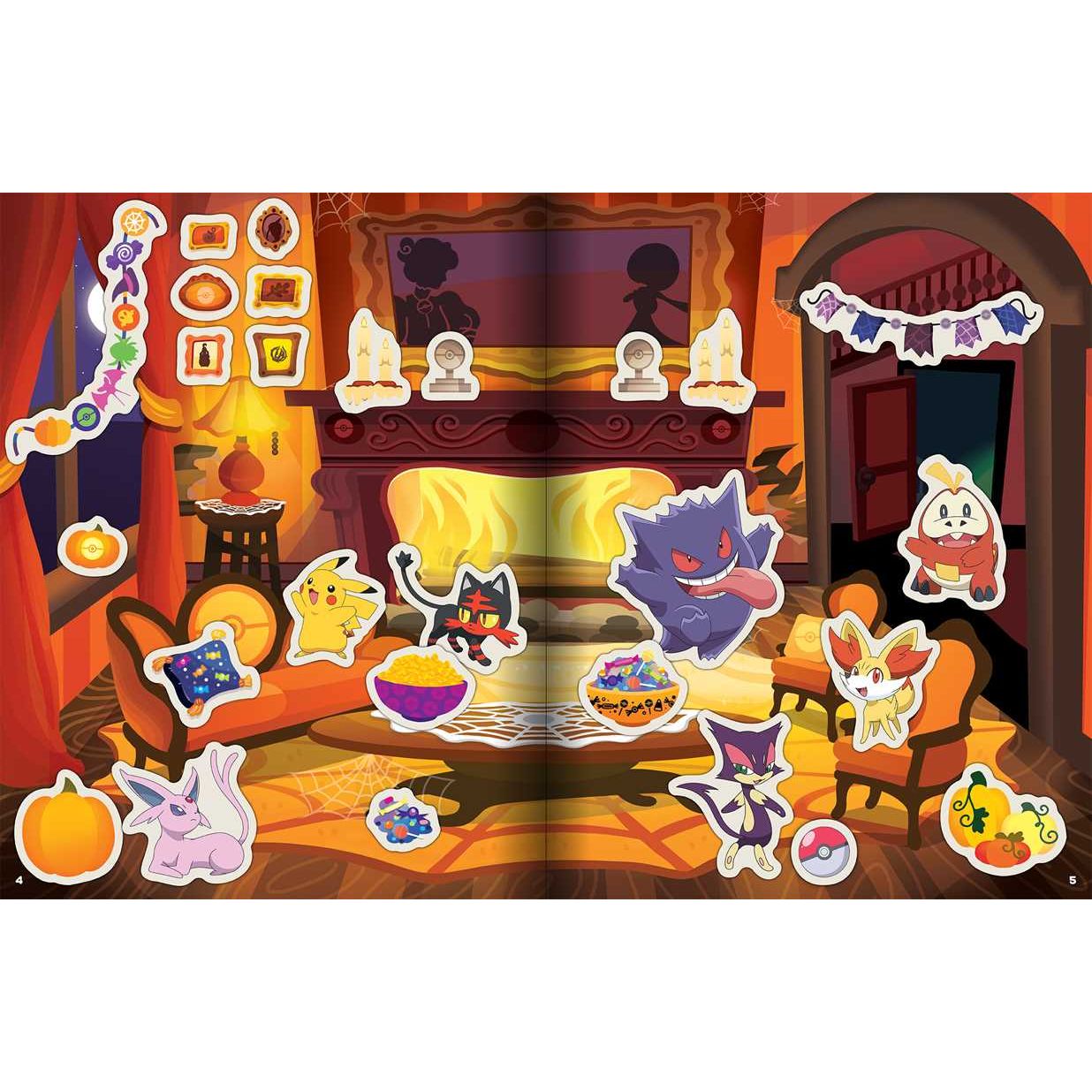 Pokémon Halloween: The Official Sticker Book by Pikachu Press: Paperback; 120 pages / English
