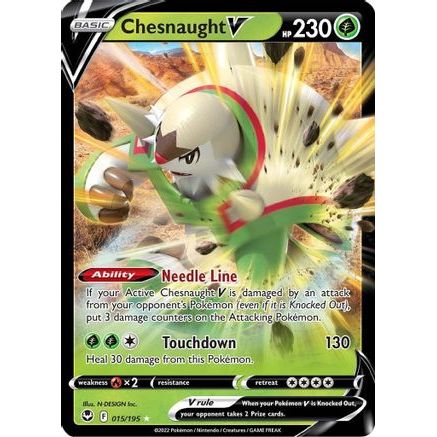 Chesnaught V 15/195 - SWSH12 Silver Tempest Holofoil