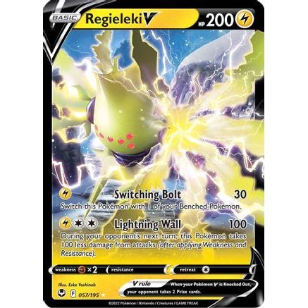 Regieleki V 57/195 - SWSH12 Silver Tempest Holofoil