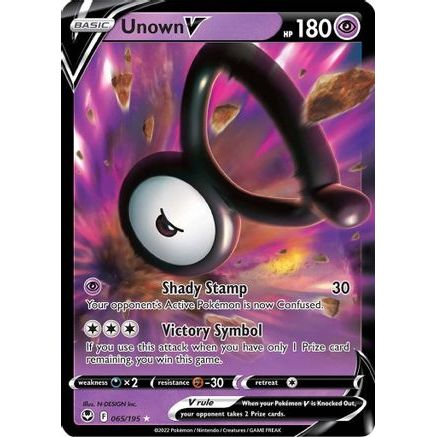 Unown V 65/195 - SWSH12 Silver Tempest Holofoil