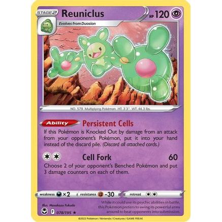 Reuniclus 78/195 - SWSH12 Silver Tempest Reverse Holofoil