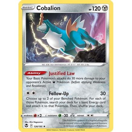 Cobalion 126/195 - SWSH12 Silver Tempest Reverse Holofoil