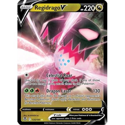 Regidrago V 135/195 - SWSH12 Silver Tempest Holofoil