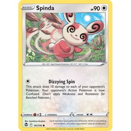 Spinda 141/195 - SWSH12 Silver Tempest Reverse Holofoil